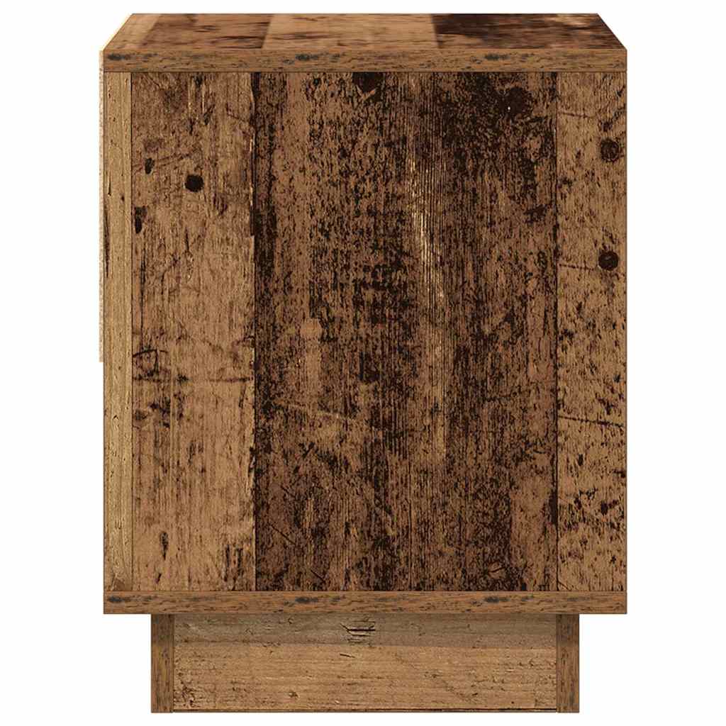 Nachttisch mit Schubladen Altholz 45 x 34 x 44 cm Holzwerkstoff