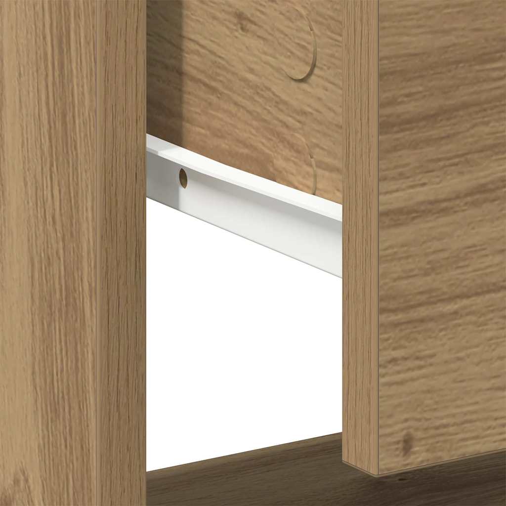 Nachttisch 2 pcs Artisan-Eiche 45 x 34 x 44 cm Holzwerkstoff