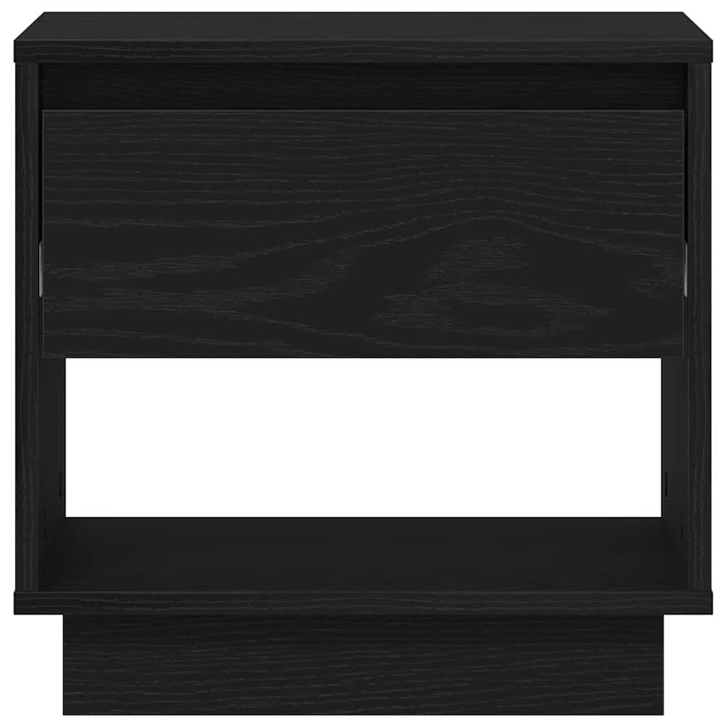 Nachttisch Schwarz Eichen-Optik 45 x 34 x 44 cm Holzwerkstoff