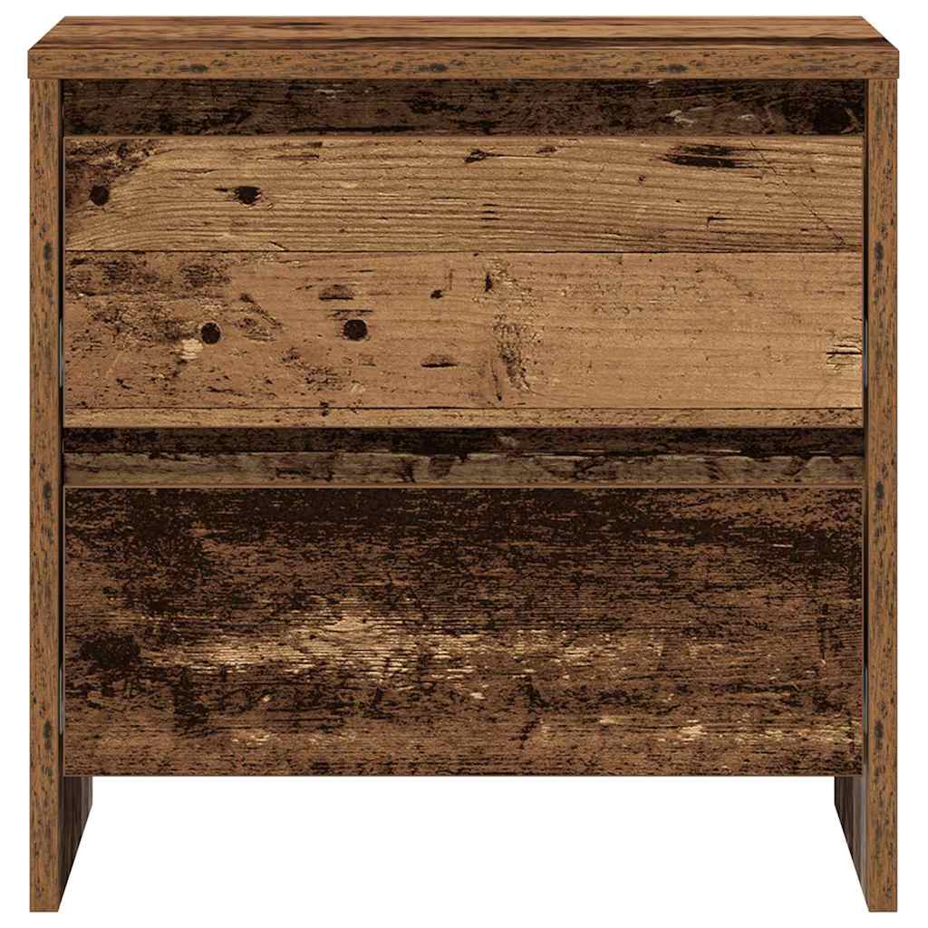 Nachttisch 2 pcs Altholz 45 x 34 x 44,5 cm Holzwerkstoff