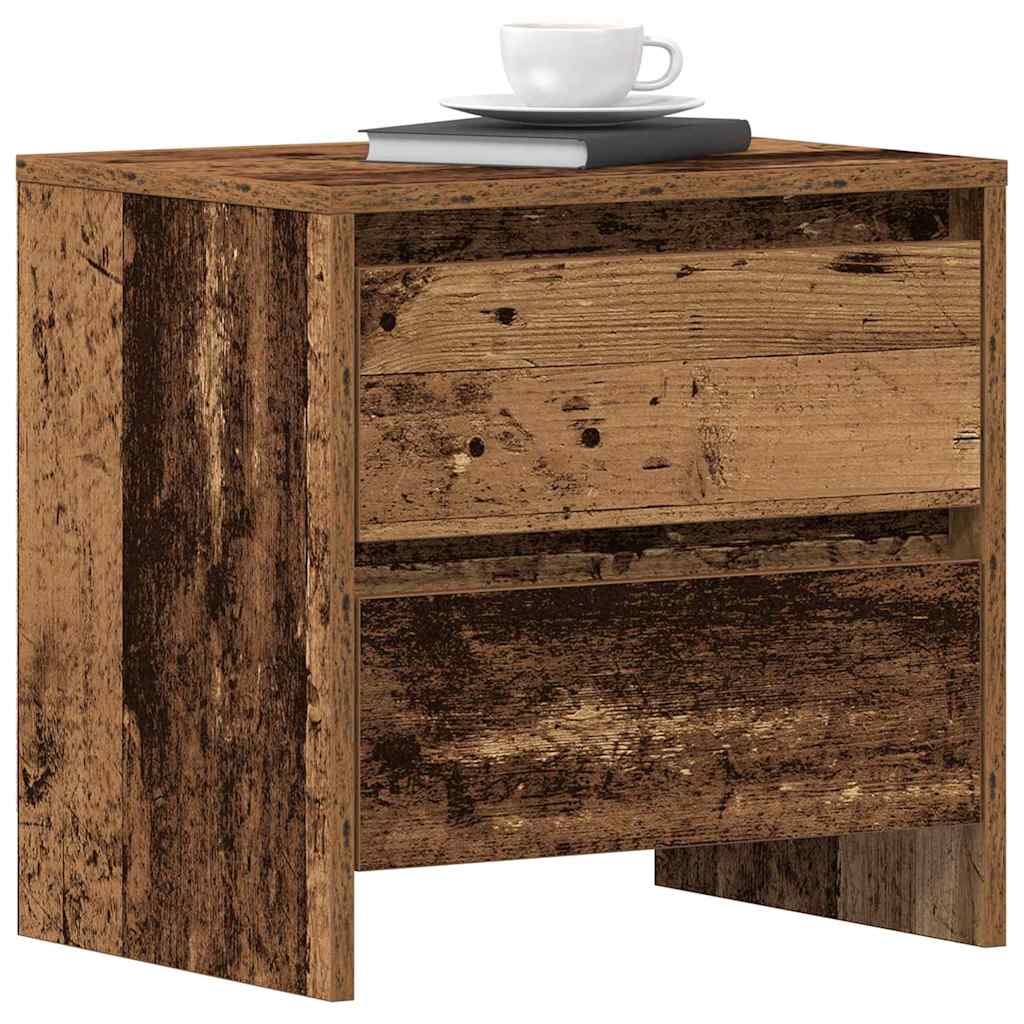 Nachttisch 2 pcs Altholz 45 x 34 x 44,5 cm Holzwerkstoff