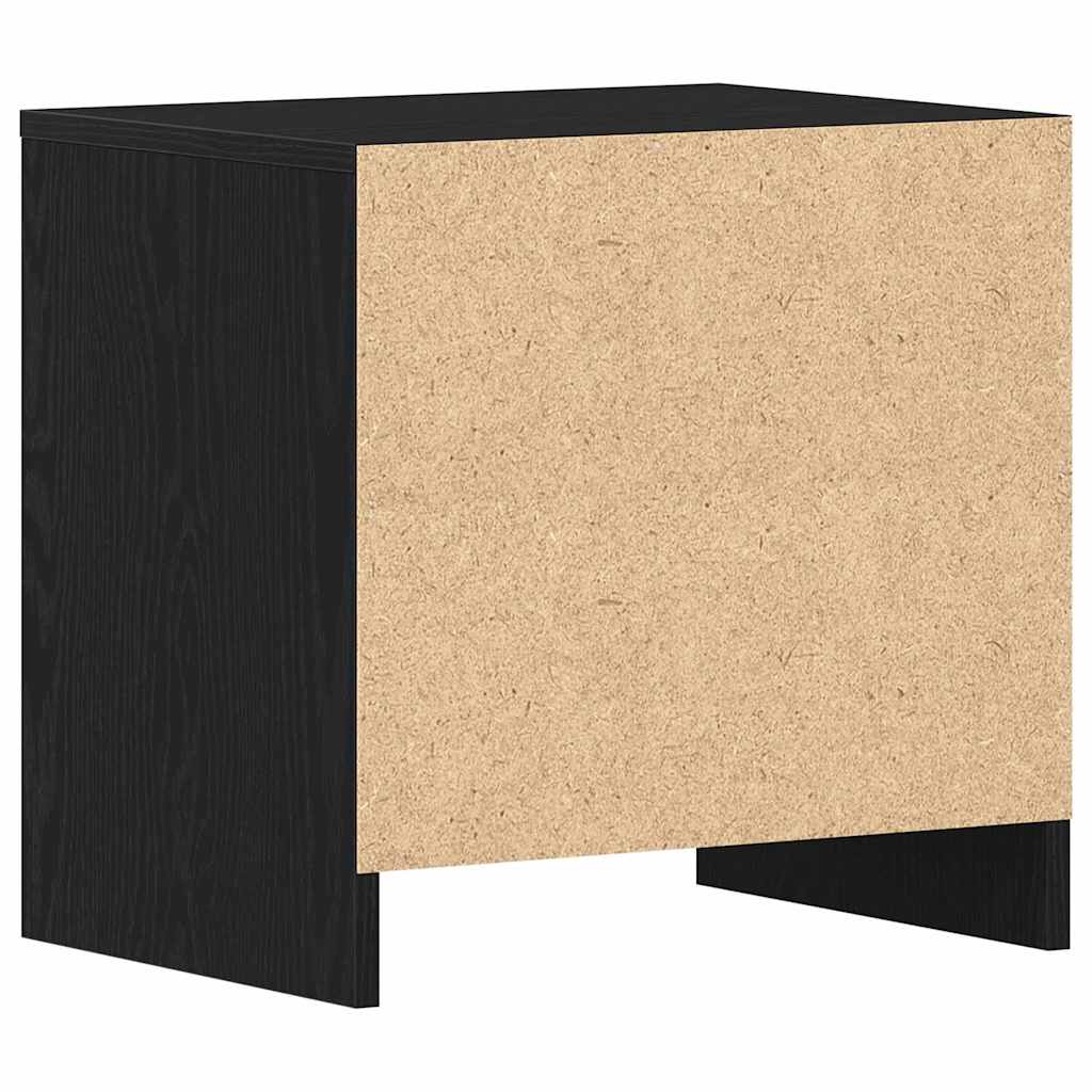 Nachttisch Schwarz Eichen-Optik 45 x 34 x 44,5 cm Holzwerkstoff
