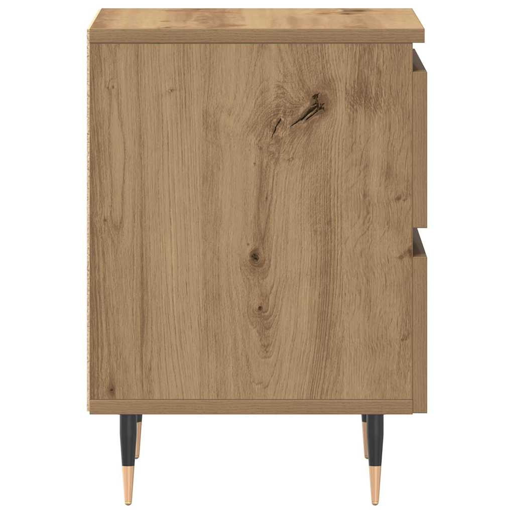Nachttisch 2 pcs Artisan-Eiche 40 x 35 x 50 cm Holzwerkstoff