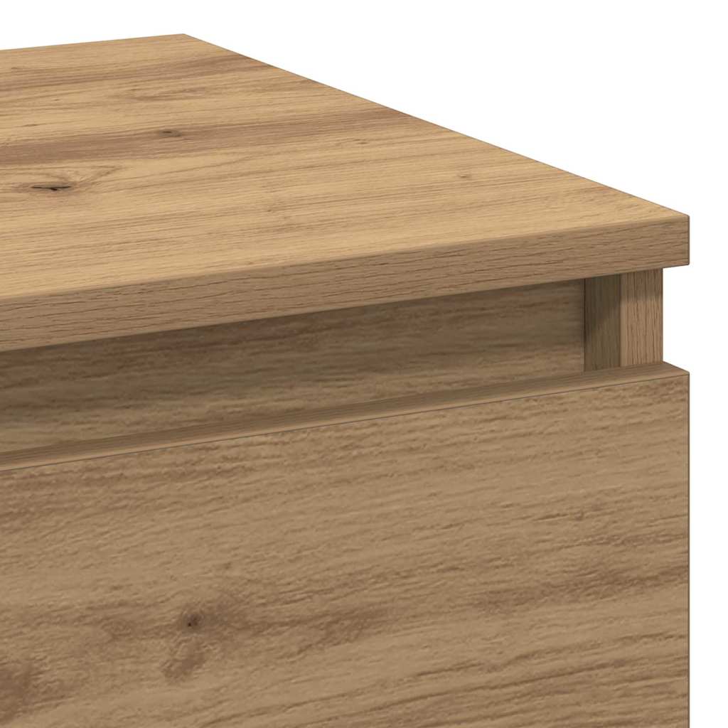 Nachttisch Eiche handwerklich 40 x 35 x 50 cm Holzwerkstoff