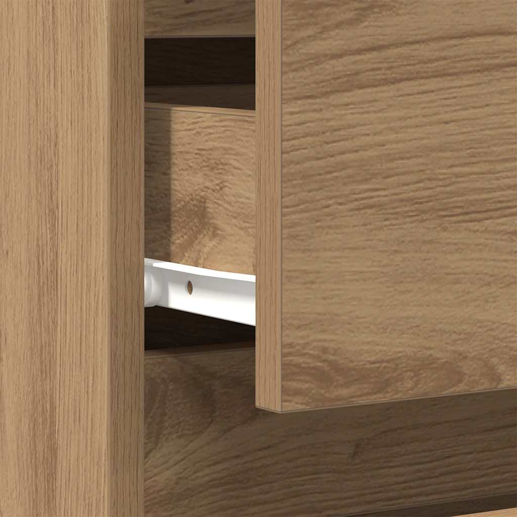 Nachttisch Eiche handwerklich 40 x 35 x 50 cm Holzwerkstoff