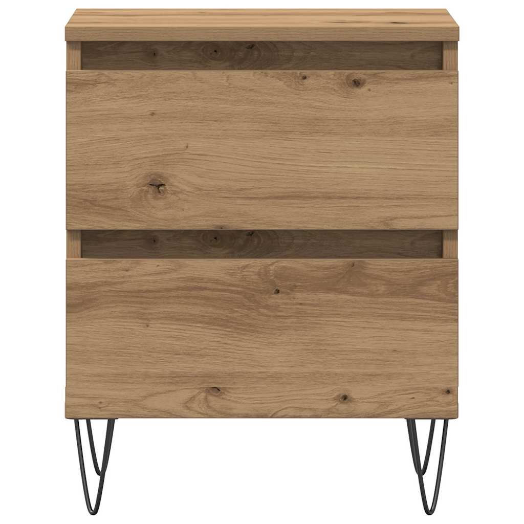 Nachttisch Eiche handwerklich 40 x 35 x 50 cm Holzwerkstoff