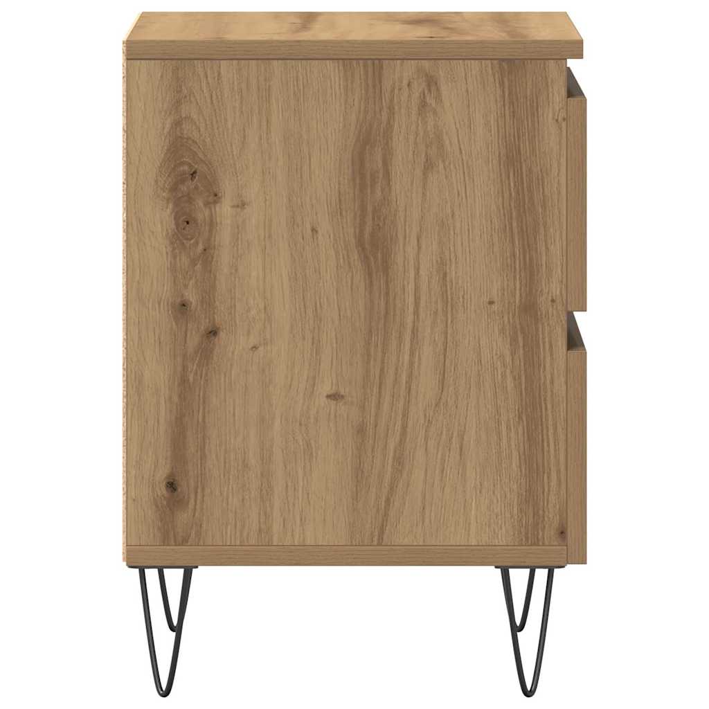 Nachttisch Eiche handwerklich 40 x 35 x 50 cm Holzwerkstoff