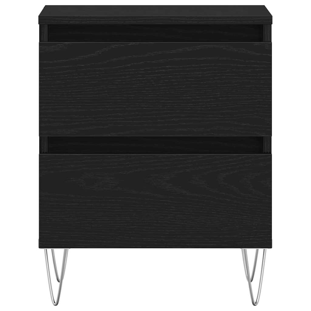 Nachttisch 2 pcs Schwarze Eiche 40 x 35 x 50 cm Holzwerkstoff
