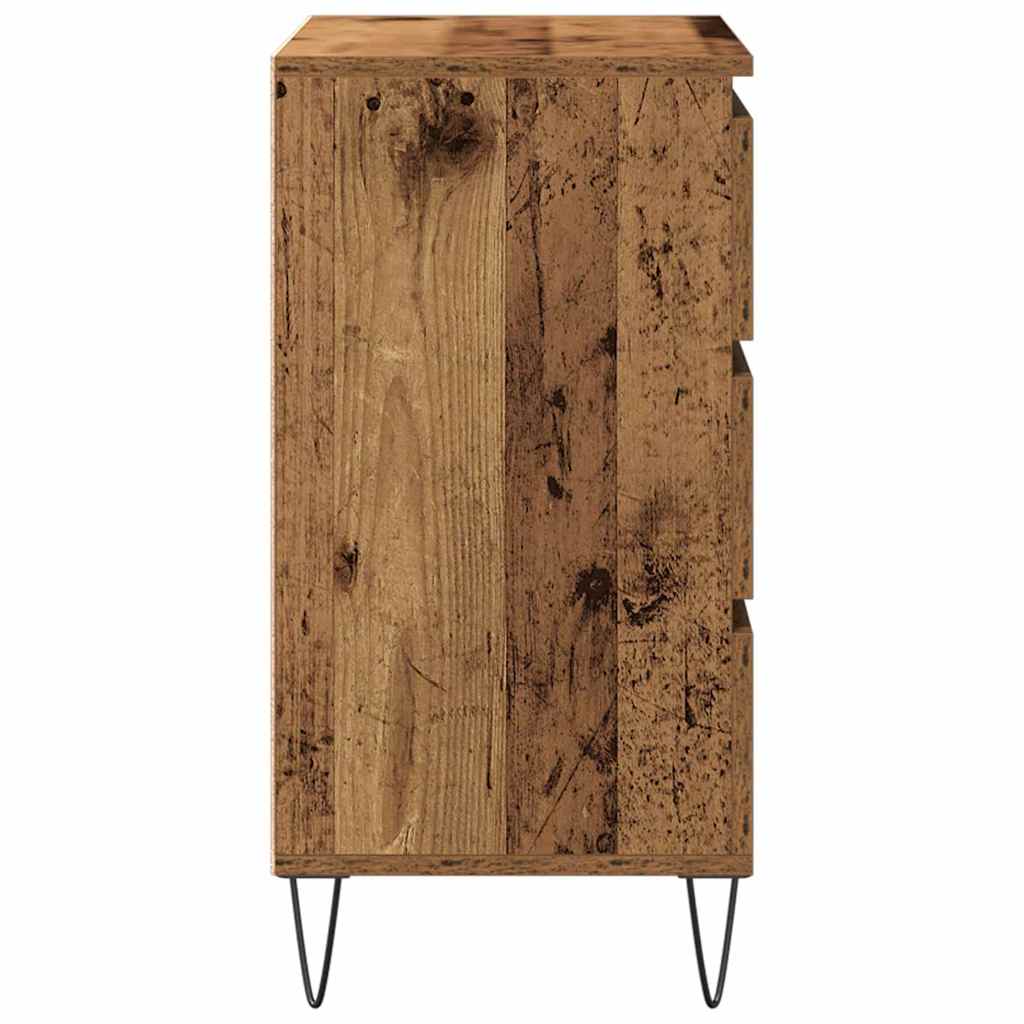 Sideboard mit Schubladen Altholz 60 x 35 x 70 cm Holzwerkstoff