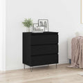 Sideboard Schwarz Eichen-Optik 60 x 35 x 70 cm Holzwerkstoff