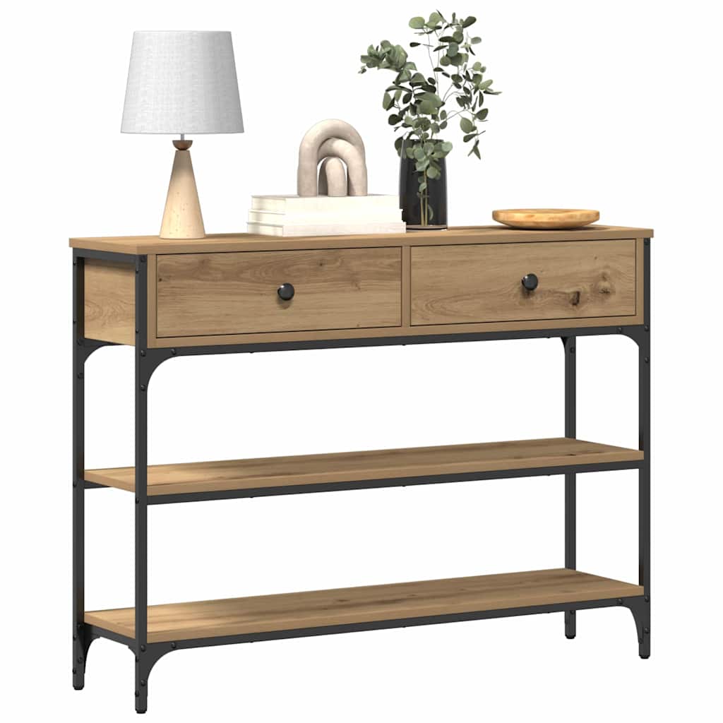 Konsolentisch Artisan-Eiche 100 x 25 x 75 cm Holzwerkstoff