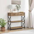 Konsole Tisch mit Schubladen Artisan-Eiche 75 x 28 x 75 cm