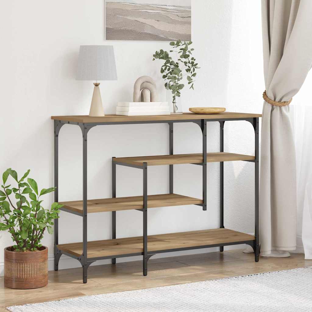 Konsolentisch mit Regal Artisan-Eiche 100 x 35 x 75 cm