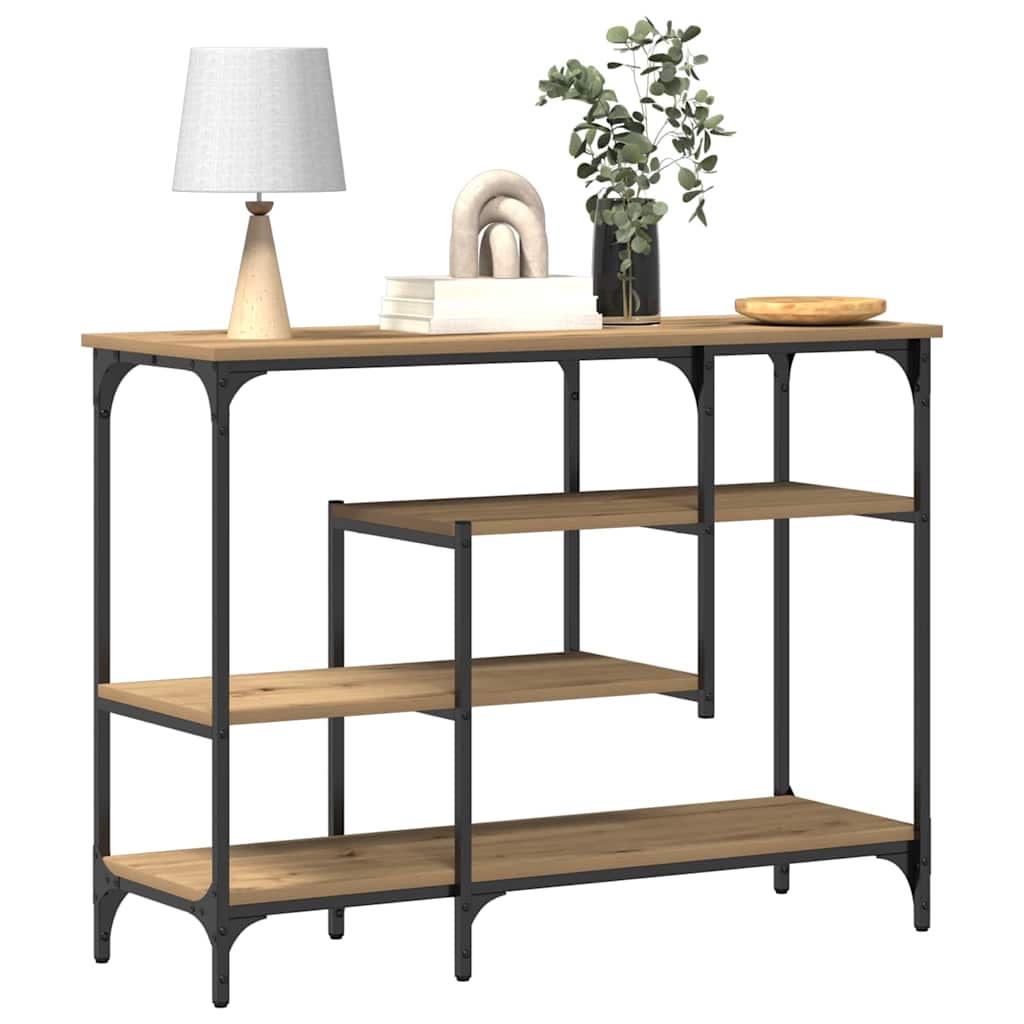 Konsolentisch mit Regal Artisan-Eiche 100 x 35 x 75 cm