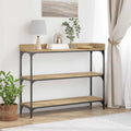 Konsolentisch mit Regal Artisan-Eiche 100 x 30 x 80 cm