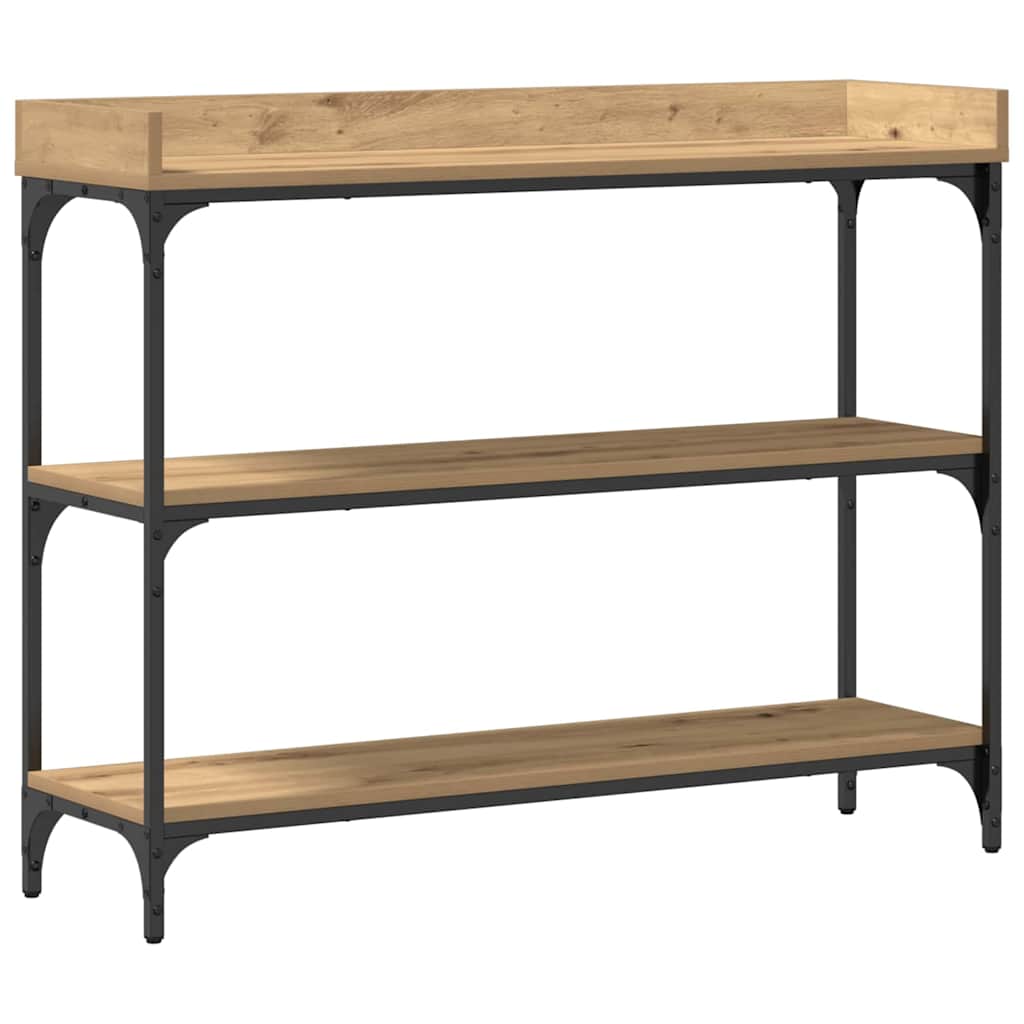 Konsolentisch mit Regal Artisan-Eiche 100 x 30 x 80 cm