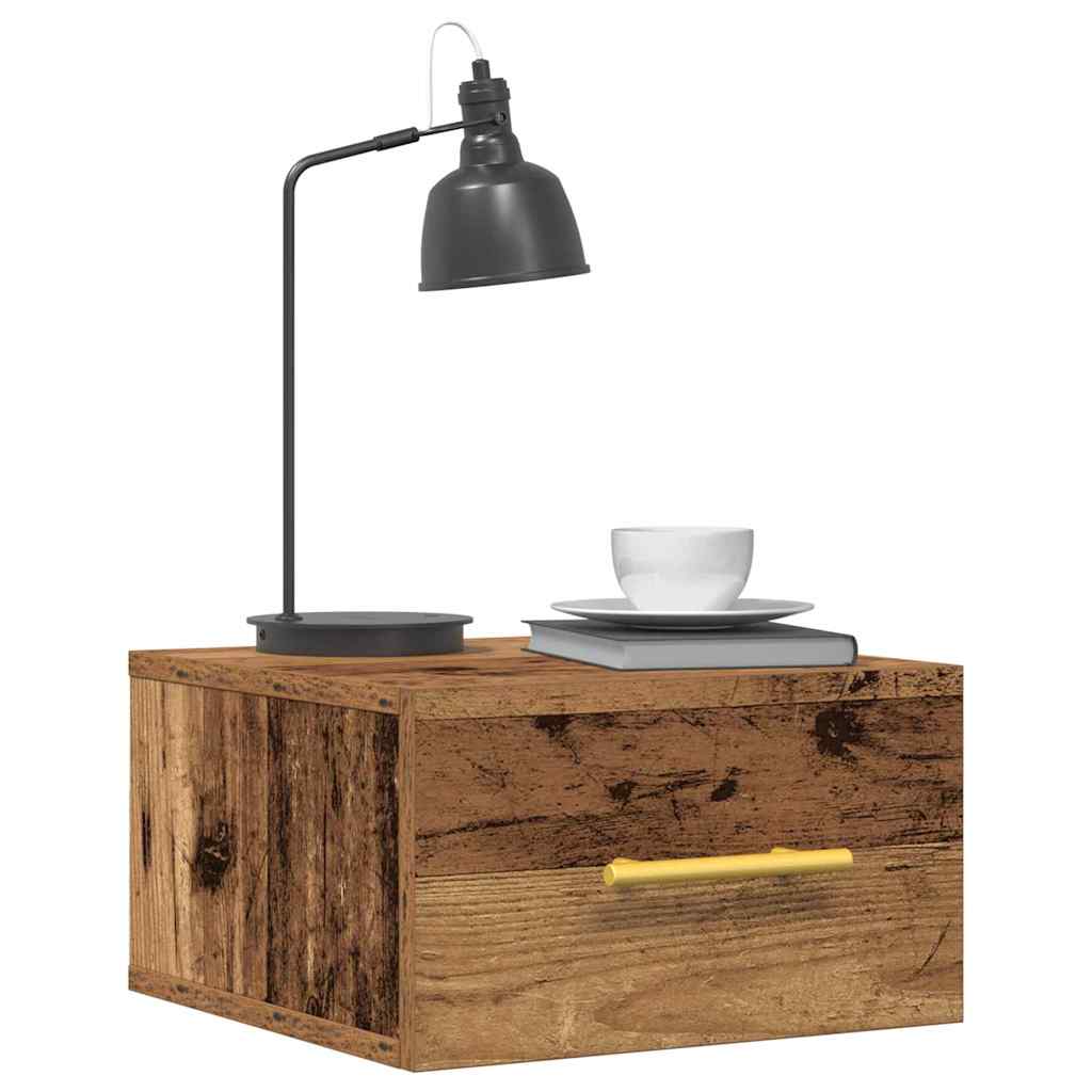 Nachttisch 2 pcs Altholz 35 x 35 x 20 cm Holzwerkstoff