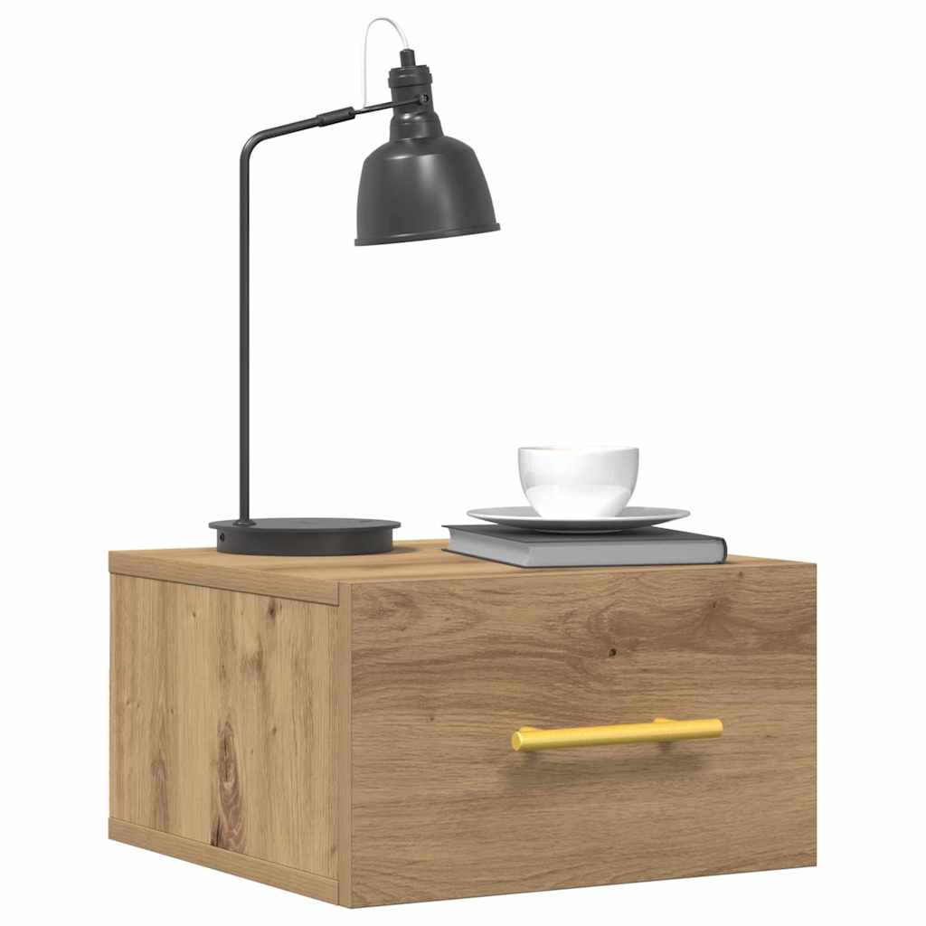 Nachttisch 2 pcs Artisan-Eiche 35 x 35 x 20 cm Holzwerkstoff