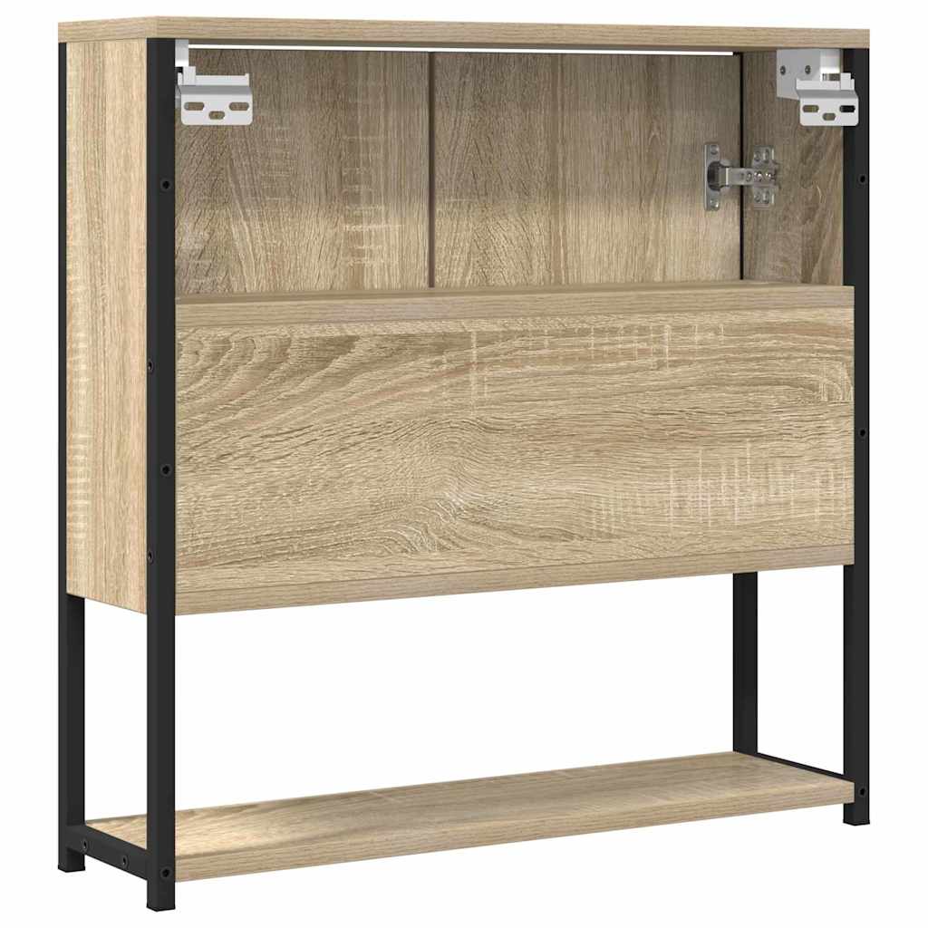 Badezimmer Spiegel mit Regal Wandmontiert Beige 60 x 16 x 60 cm