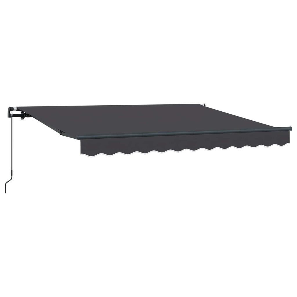Einziehbare Markise Anthrazit 250 x 200 cm Stoff