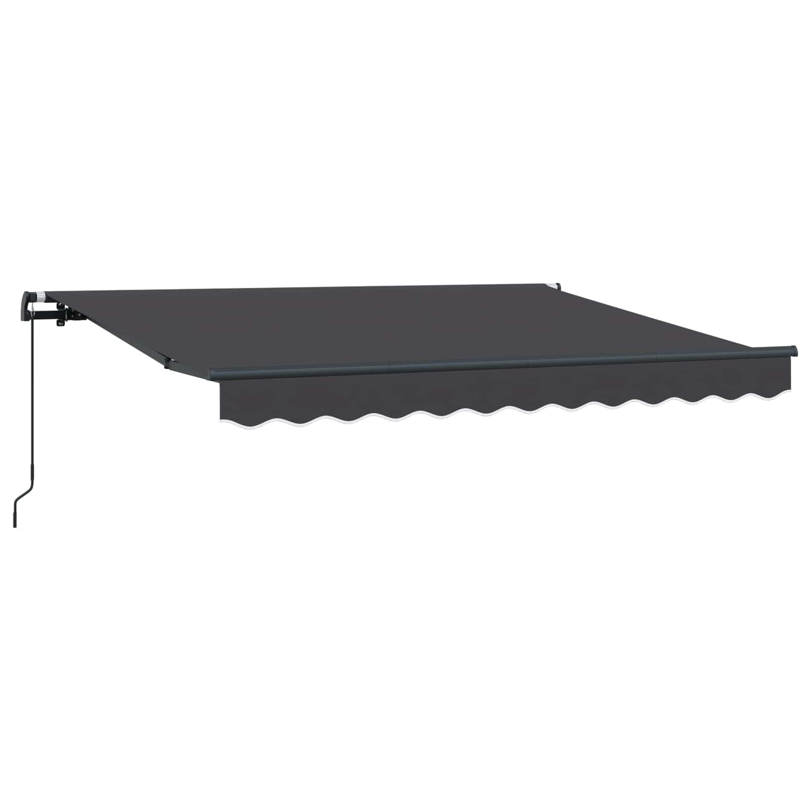 Einziehbare Markise Anthrazit 250 x 200 cm Stoff