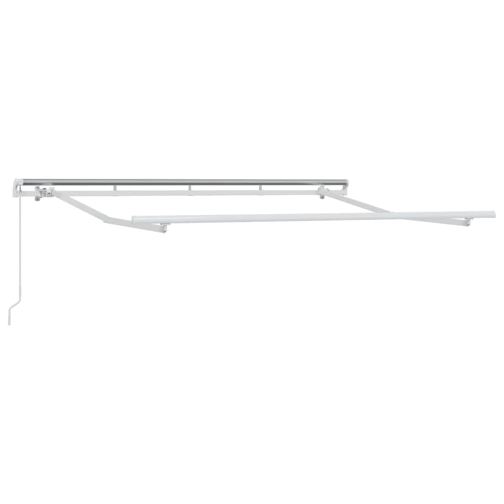 Einziehbare Markise Braun 250 x 200 cm Stoff