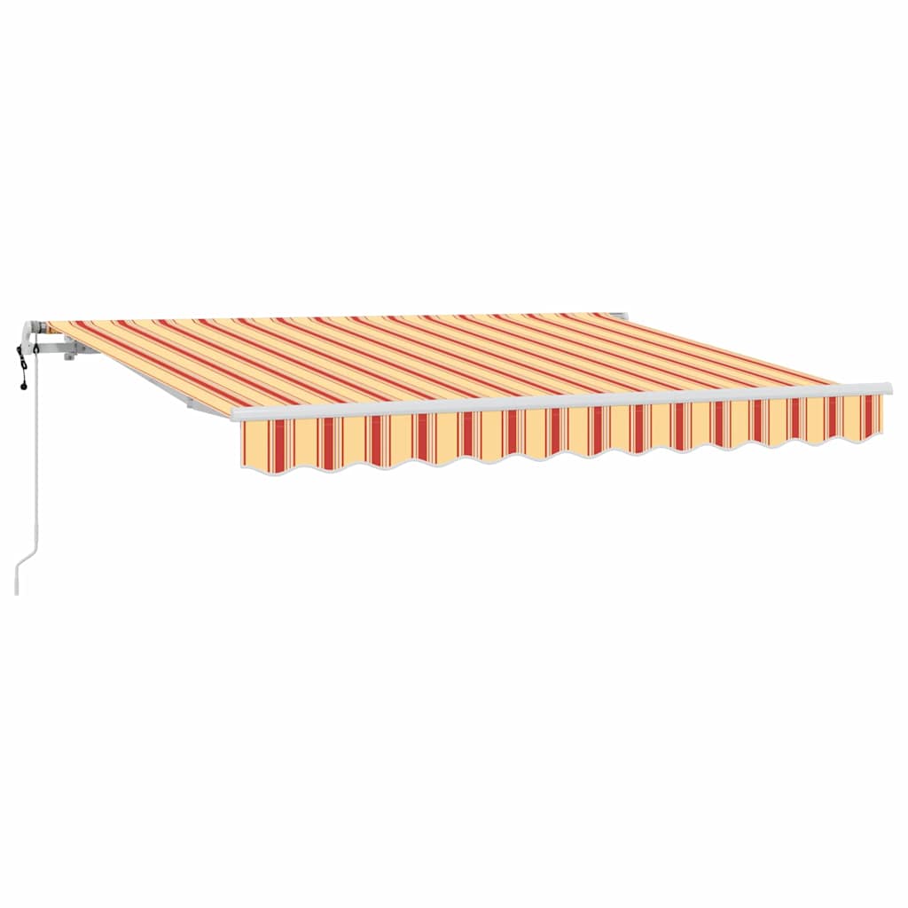 Einziehbare Markise Gelb und Orange 250 x 200 cm Stoff