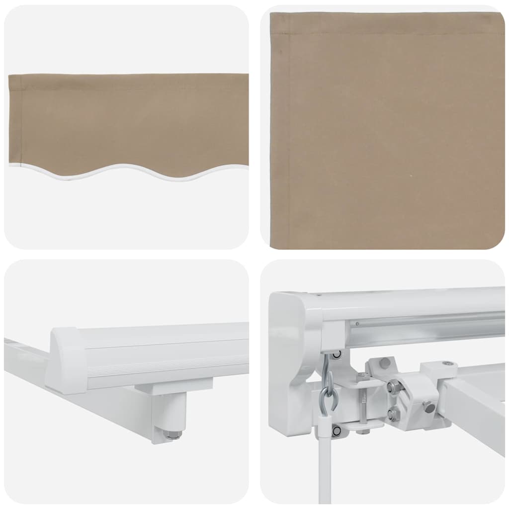 Markisenrahmen Beige 250 x 200 cm Polyester mit PU-Beschichtung