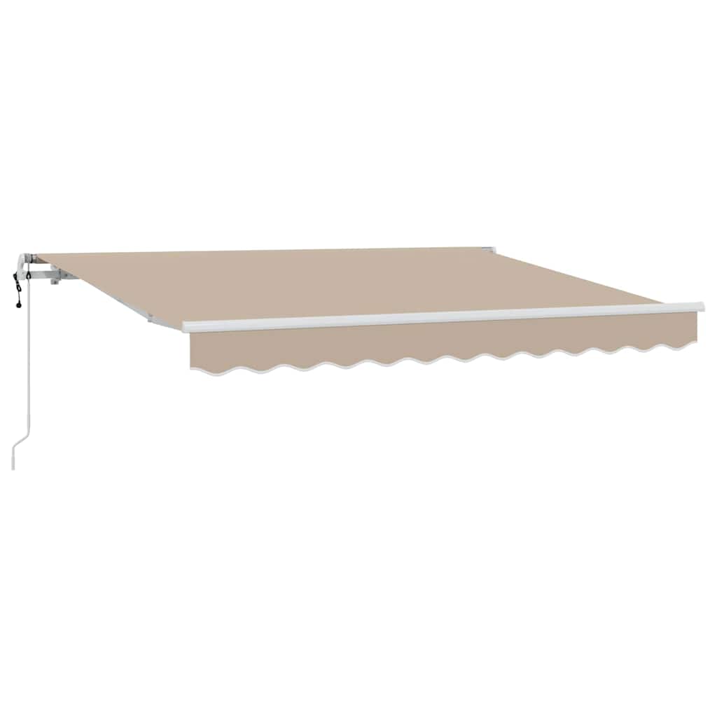Einziehbare Markise Beige 250 x 200 cm Stoff