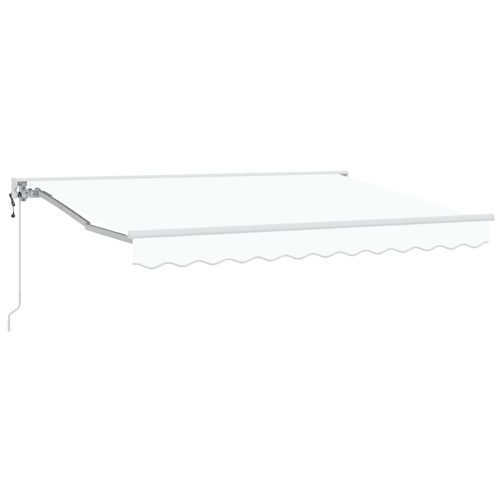 Markisenrahmen Weiß 250 x 200 cm Polyester mit PU-Beschichtung