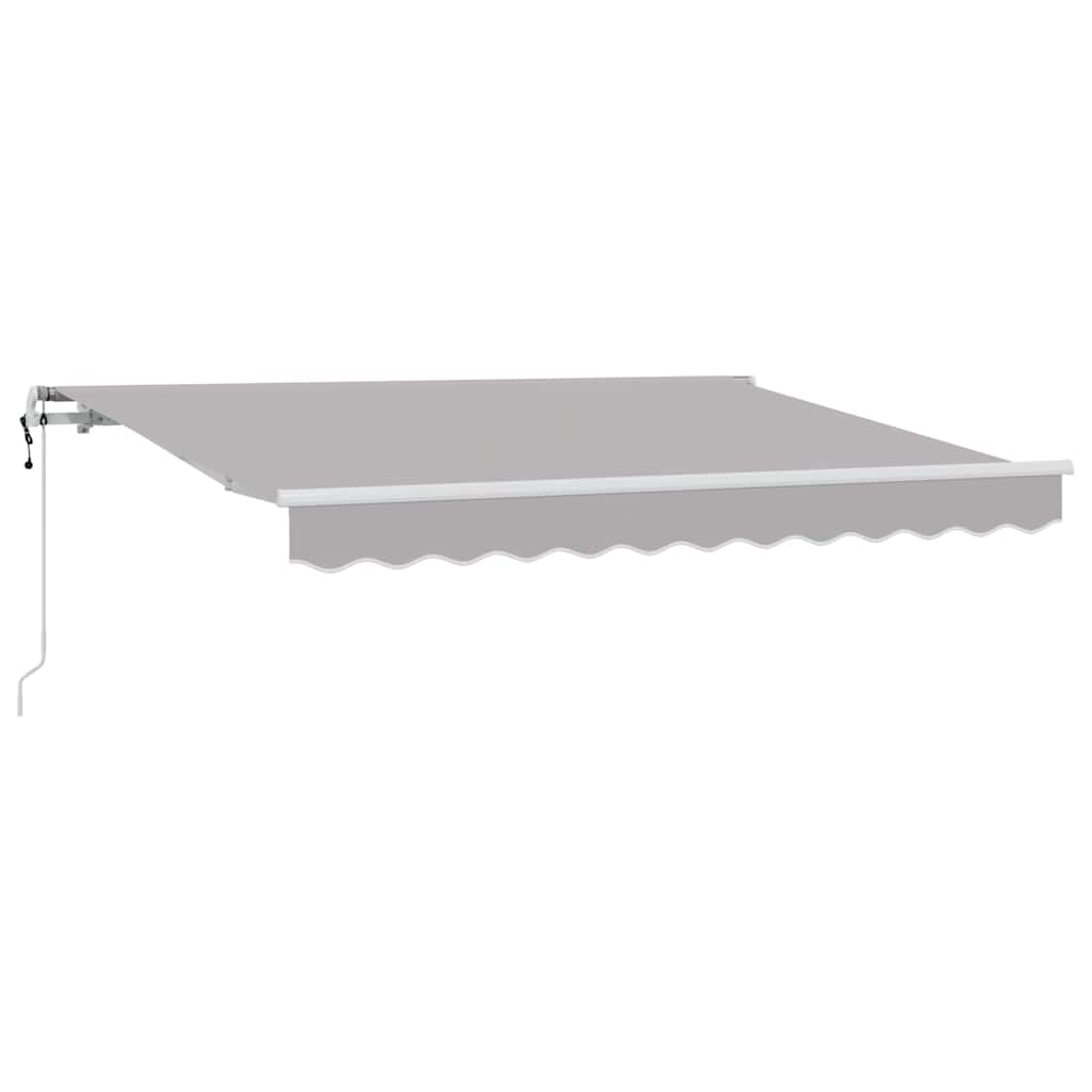 Einziehbare Markise Hellgrau 250 x 200 cm Stoff