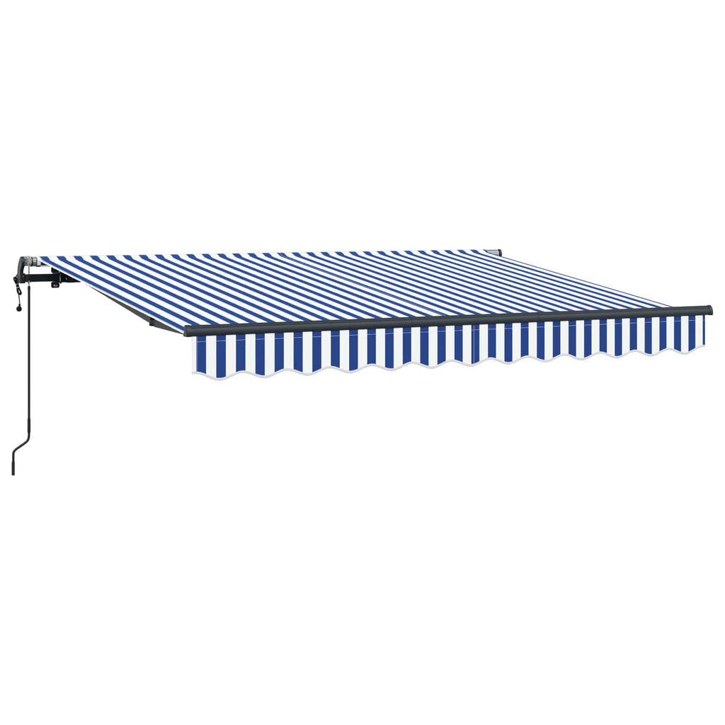 Einziehbare Markise Blau 300 x 200 cm Stoff