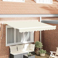 Einziehbare Markise Creme 300 x 200 cm Stoff