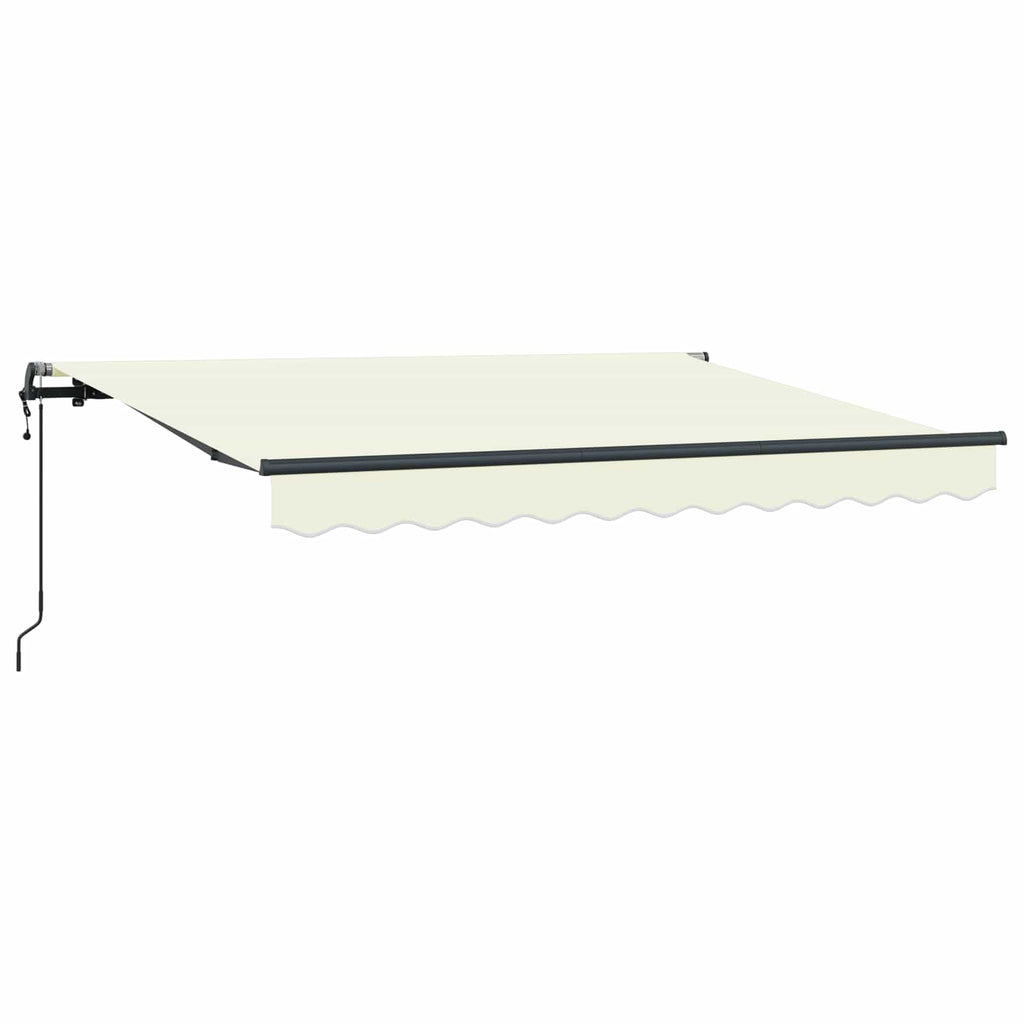 Einziehbare Markise Creme 300 x 200 cm Stoff