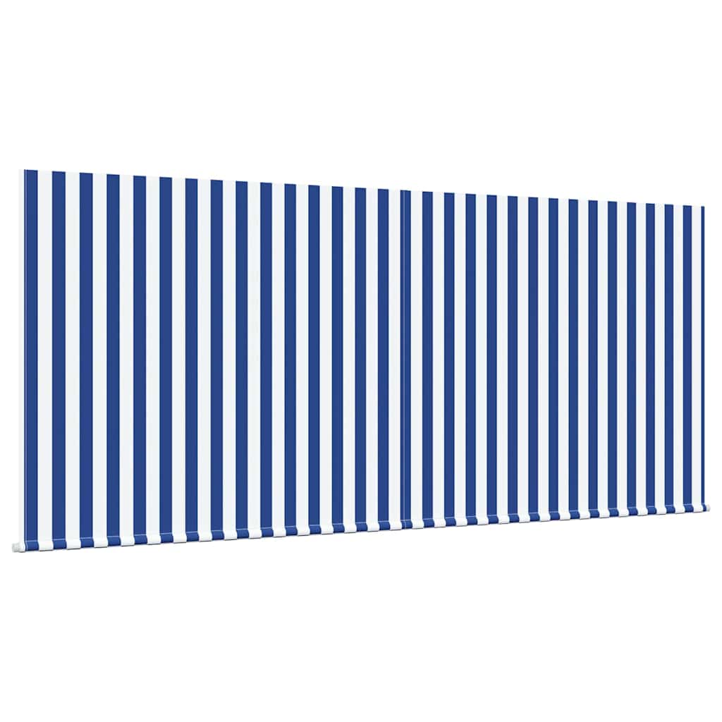 Einziehbare Markise Blau und Weiß 300 x 200 cm