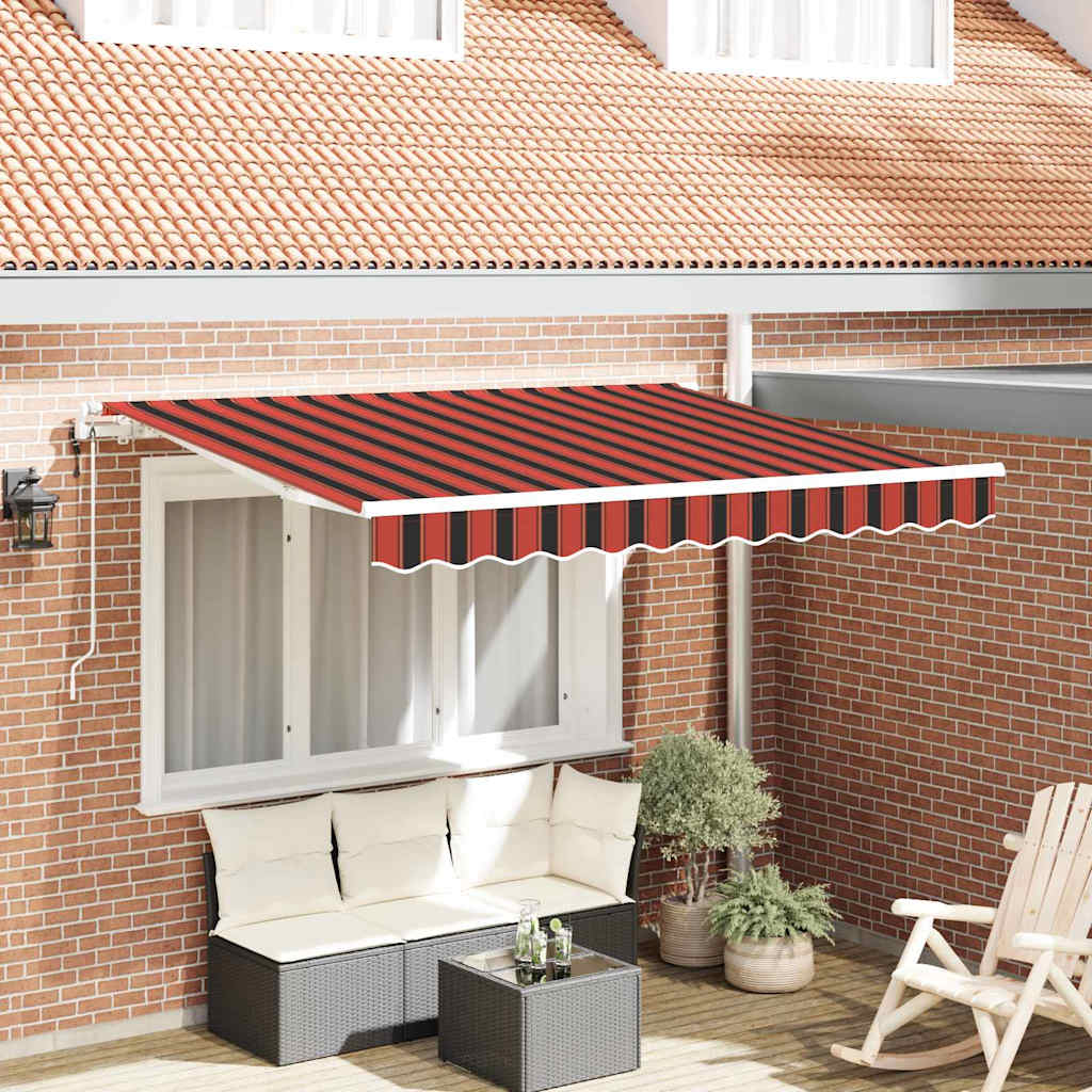 Einziehbare Markise Orange 300 x 200 cm Stoff
