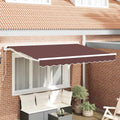 Markisenrahmen Braun 300 x 200 cm Polyester mit PU-Beschichtung