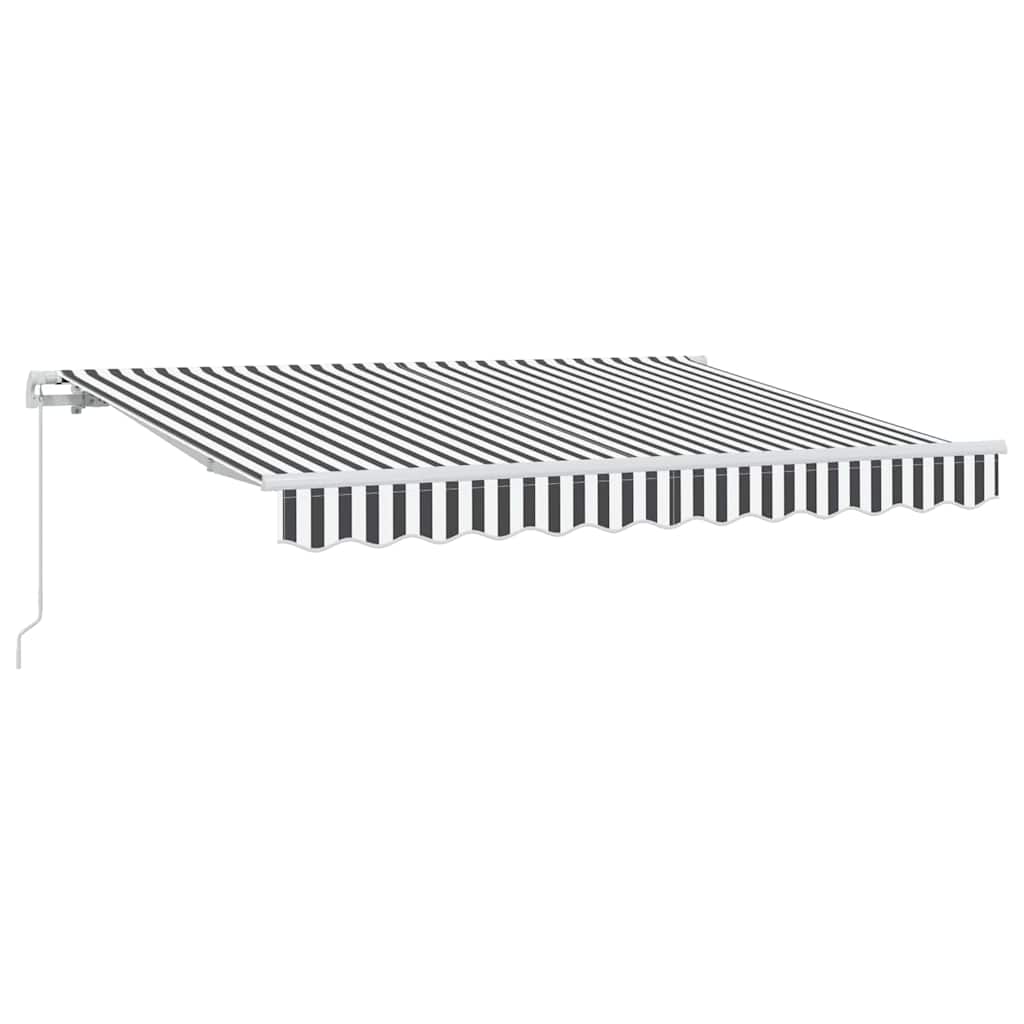 Einziehbare Markise Anthrazit 300 x 200 cm Stoff