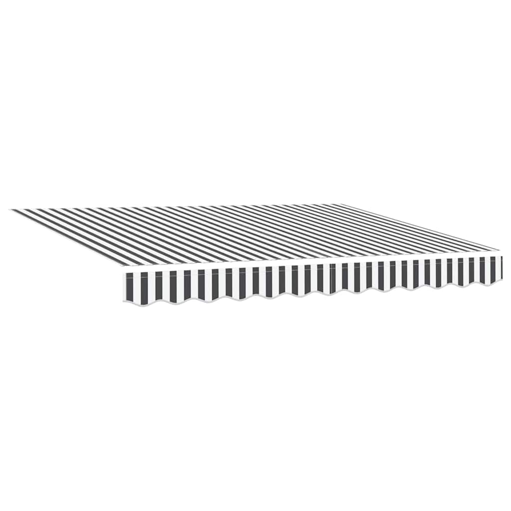 Einziehbare Markise Anthrazit 300 x 200 cm Stoff