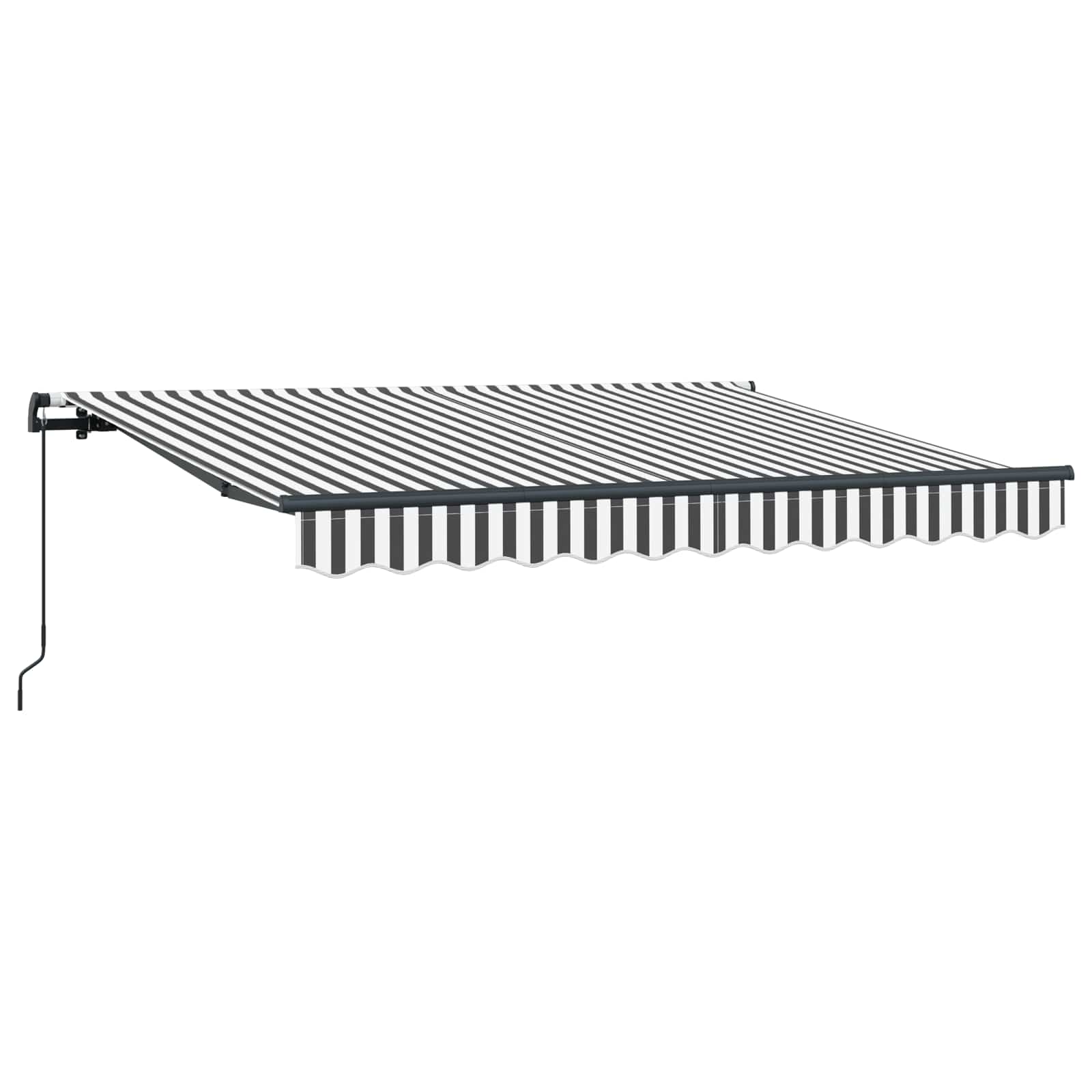 Einziehbare Markise Anthrazit 300 x 200 cm Stoff