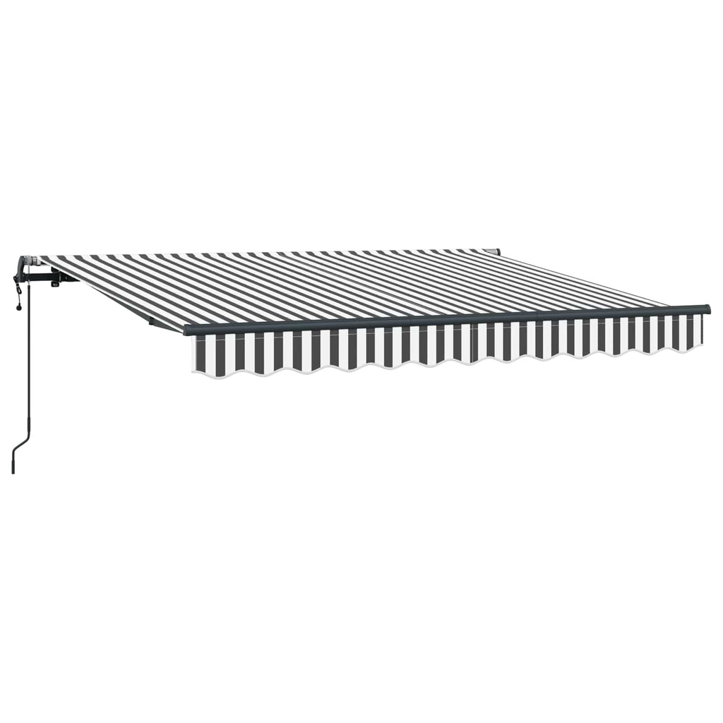 Einziehbare Markise Anthrazit 300 x 200 cm Stoff