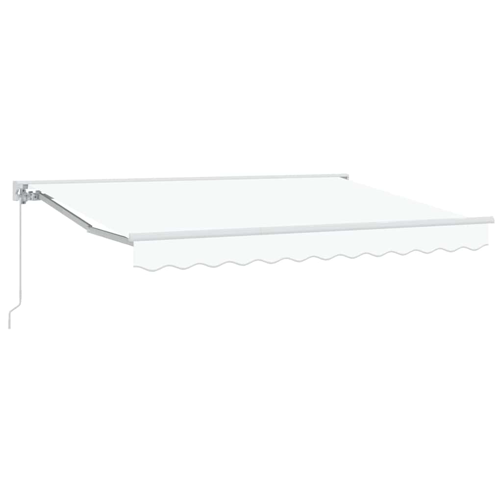 Markisenrahmen Weiß 300 x 200 cm Polyester mit PU-Beschichtung