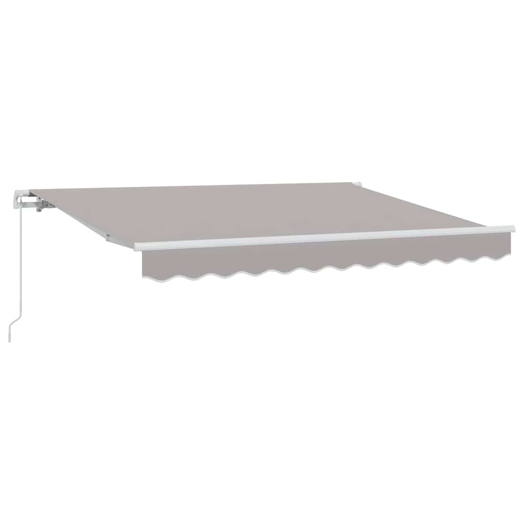 Einziehbare Markise Hellgrau 300 x 200 cm Stoff