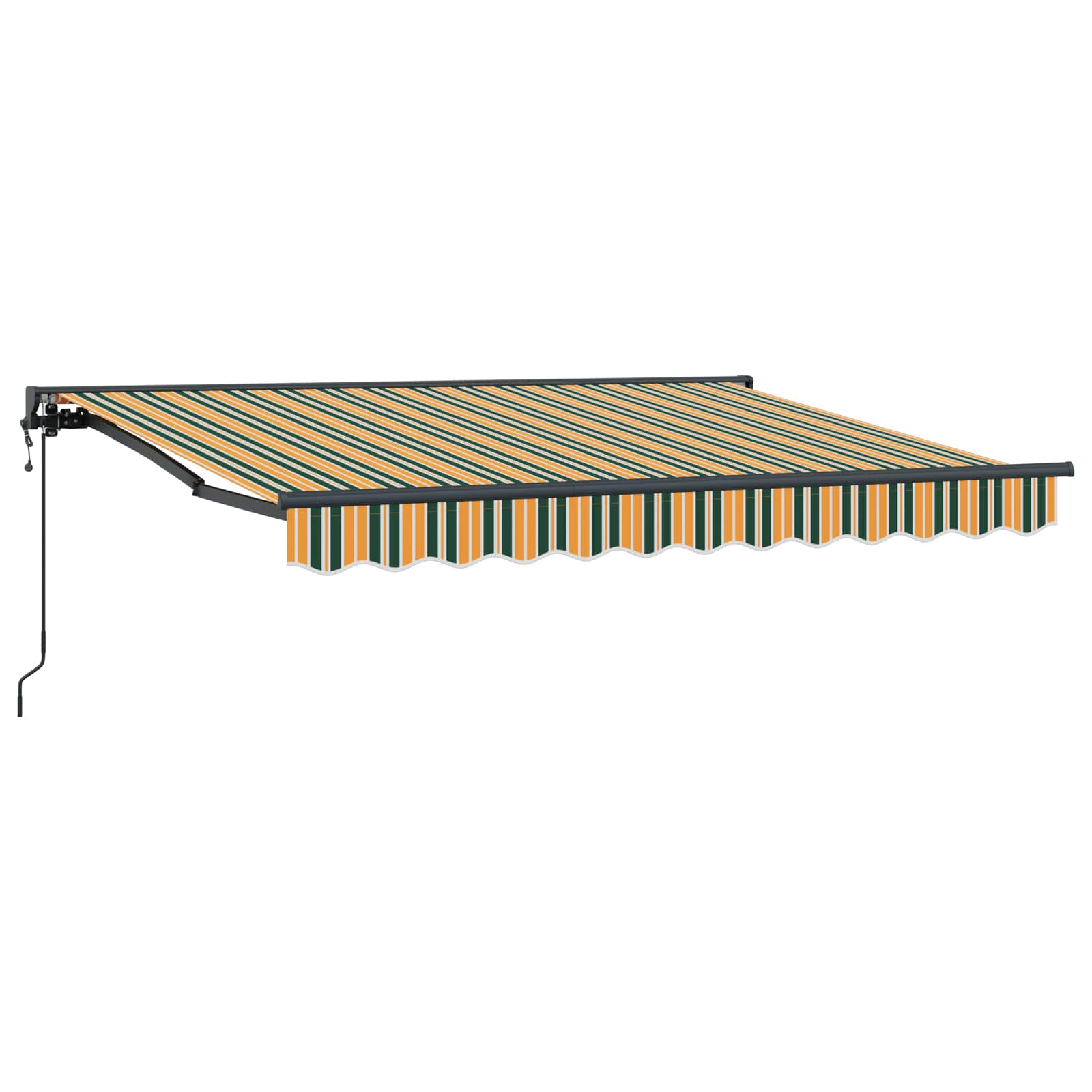 Einziehbare Markise Grün 300 x 200 cm Stoff