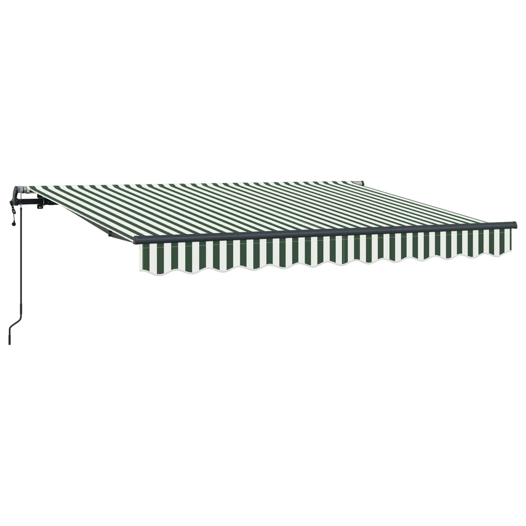 Einziehbare Markise Grün 300 x 200 cm Stoff