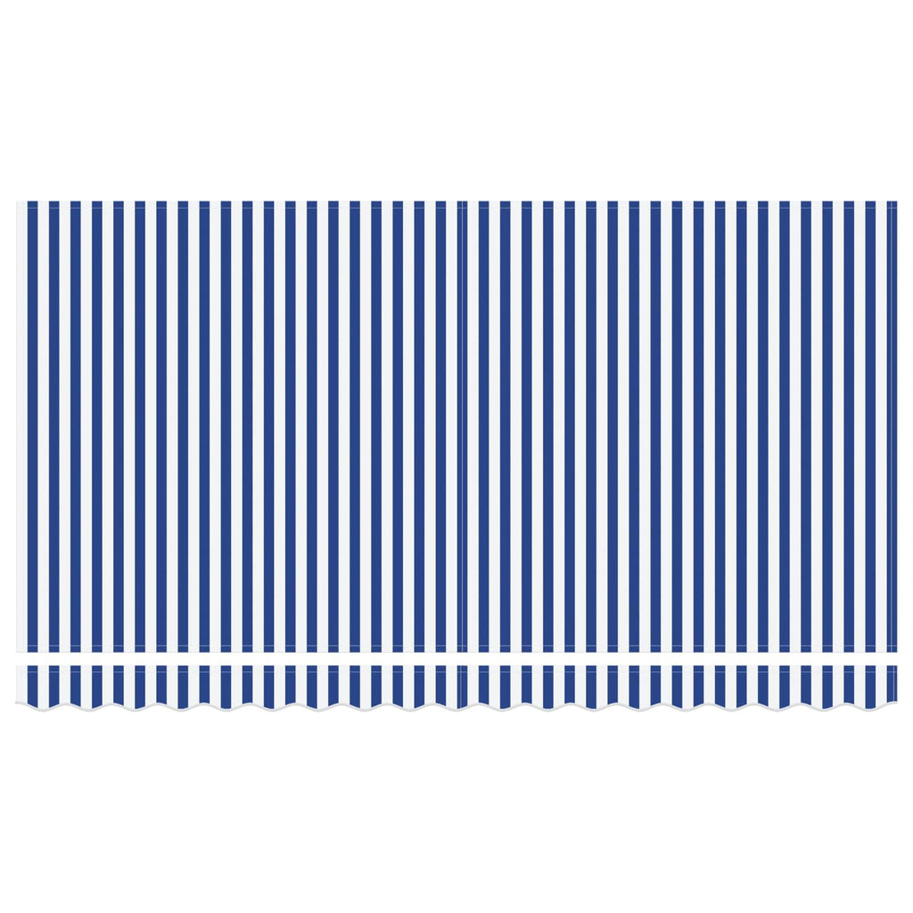 Einziehbare Markise Blau 350 x 200 cm Stoff