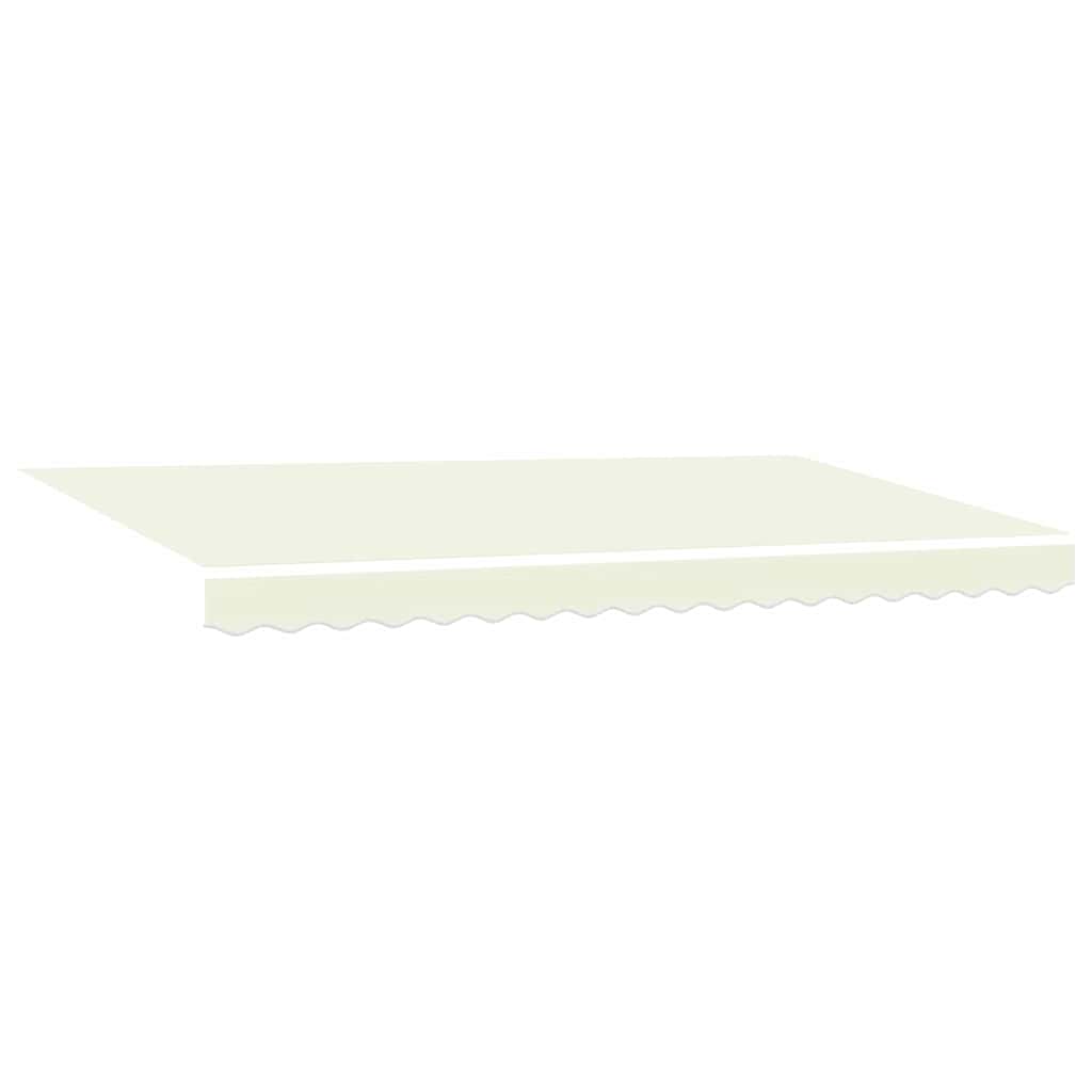 Einziehbare Markise Creme 350 x 200 cm Polyester und Aluminium