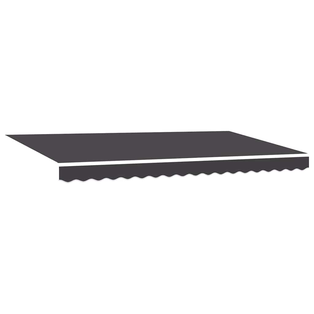Einziehbare Markise Anthrazit 350 x 200 cm Stoff