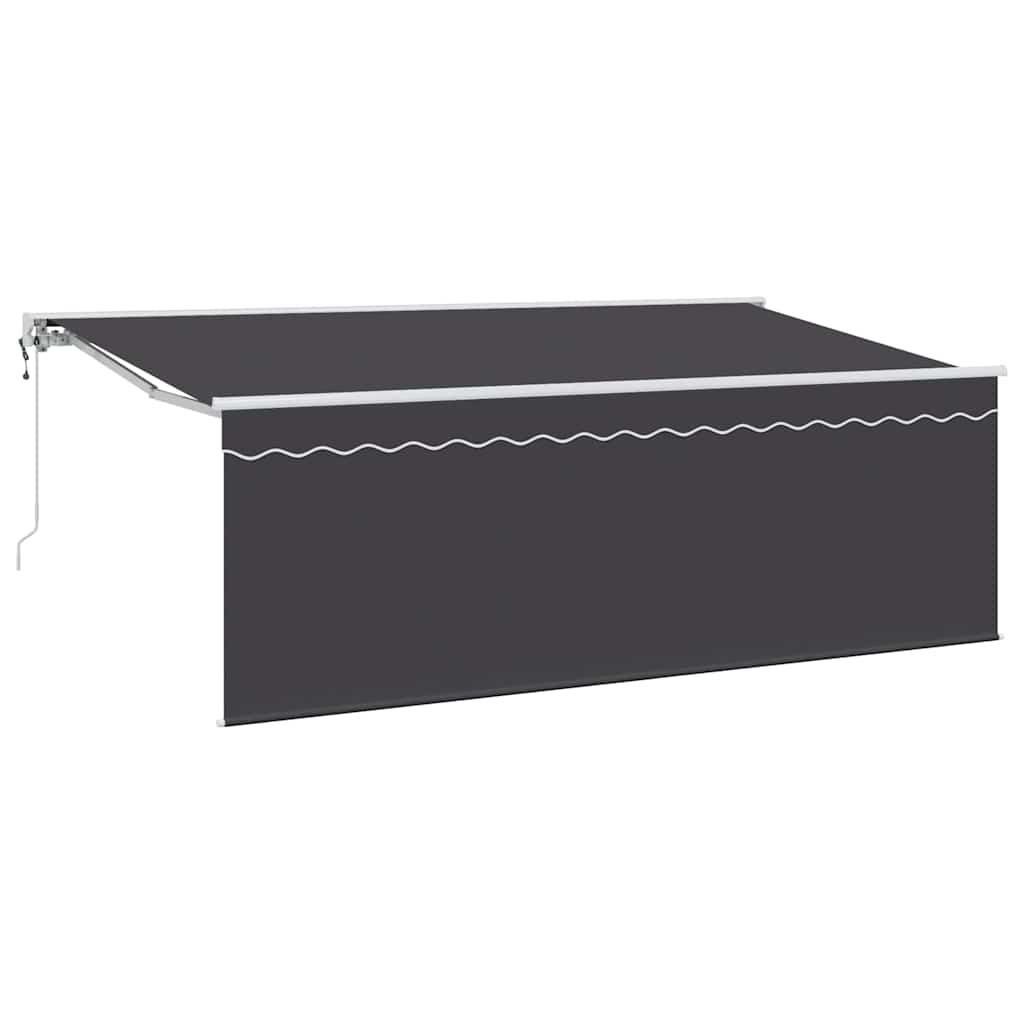 Einziehbare Markise Anthrazit 350 x 200 cm