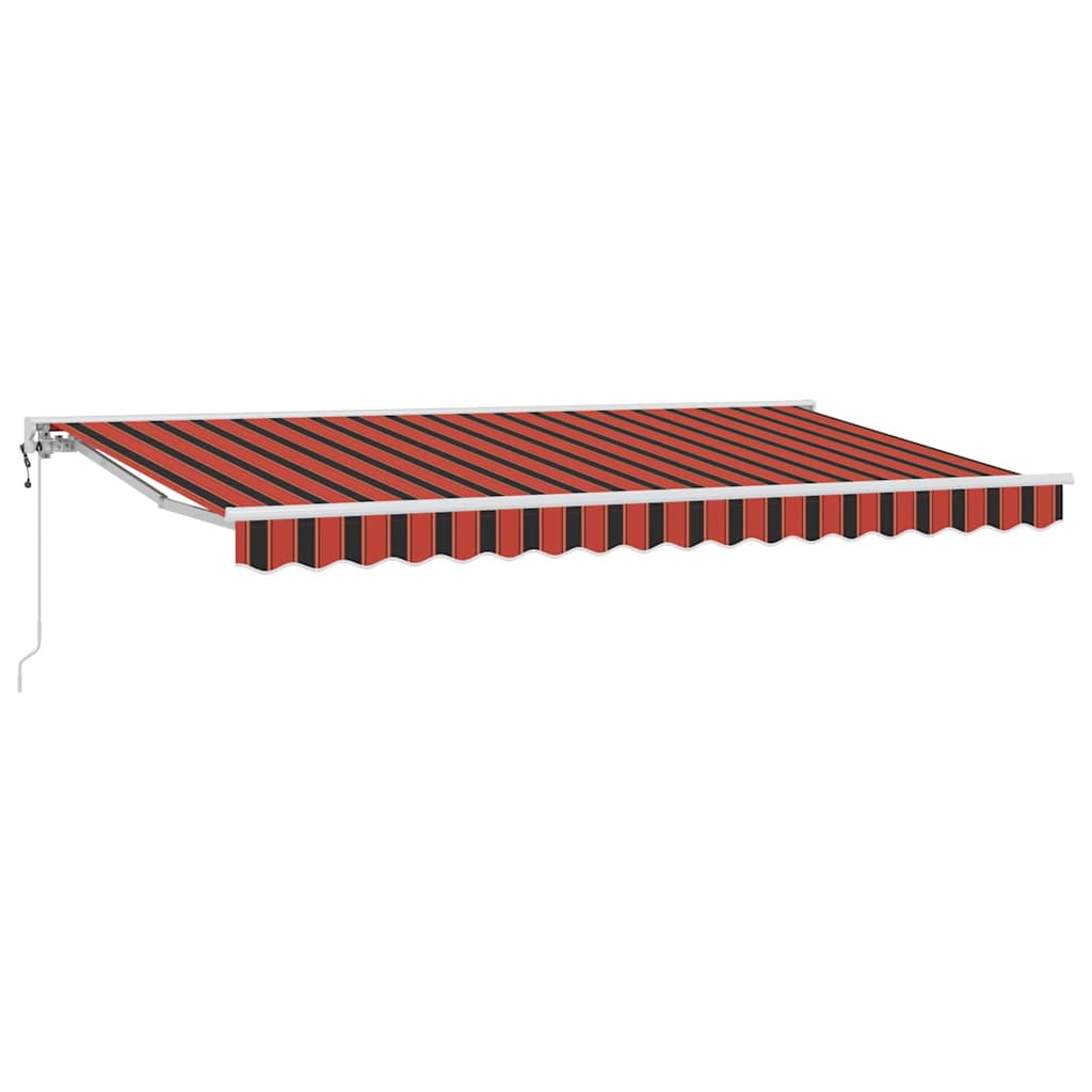 Markisenrahmen Orange und Schwarz 350 x 200 cm